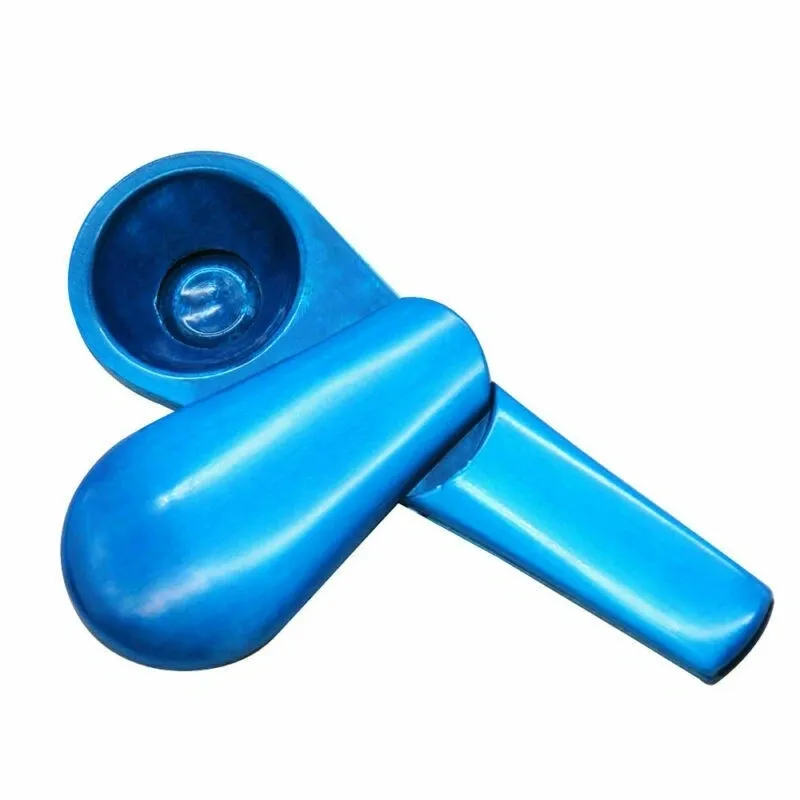 BLUE Portable Magnetic Metal Tobacco Spoon Smoking Pipe Accessories With Gift Box