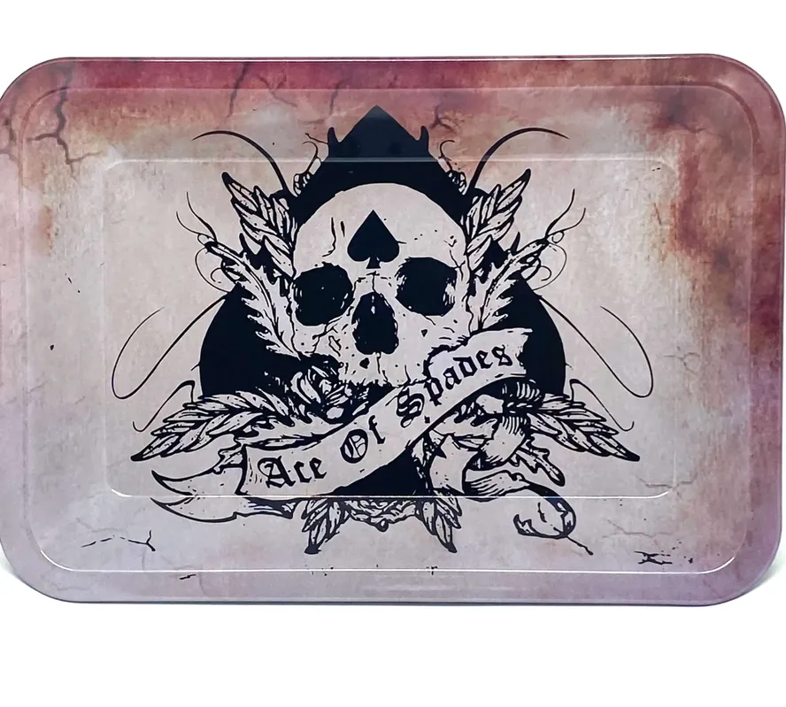 METAL TRAY - ACE OF SPADES