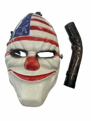 Premium Hookah Gas Mask with Bong - USA American Flag Face Quality Mask