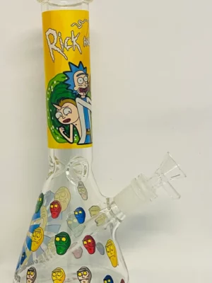 Rick and Morty 10.5″ Glass Bong – YELLOW